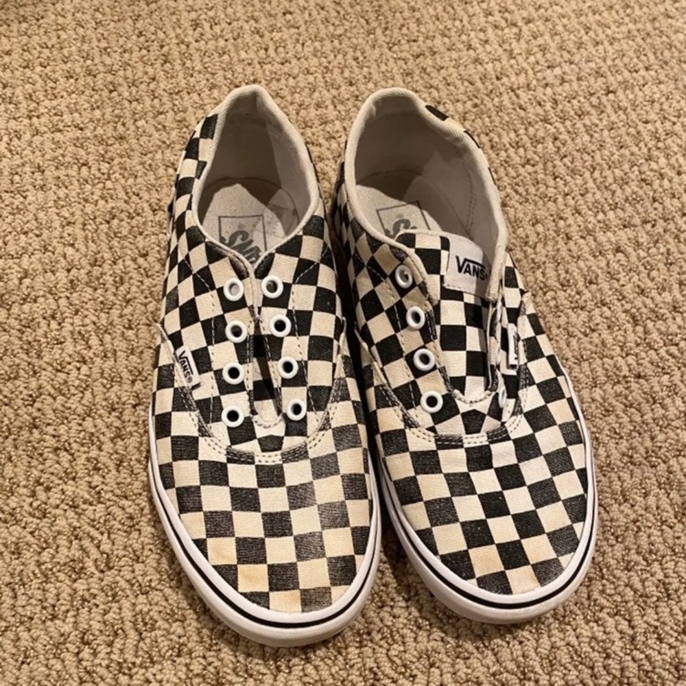 Black and White Checkered Vans